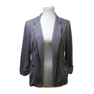 Skies are Blue Asa Purple Open Front Knit Blazer Womens Large